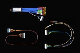 [640-0770-000] Wilder-Tech HDMI 2.0 Type A HEAC Plug w/6 inch Coaxial Cable w/ Female SMA
